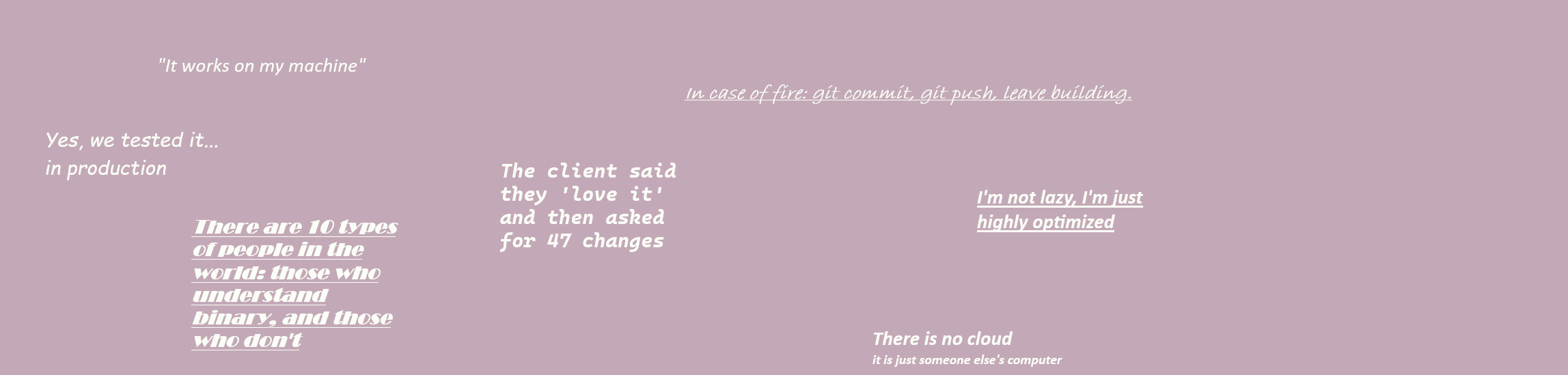 IT Humor Quotes Banner